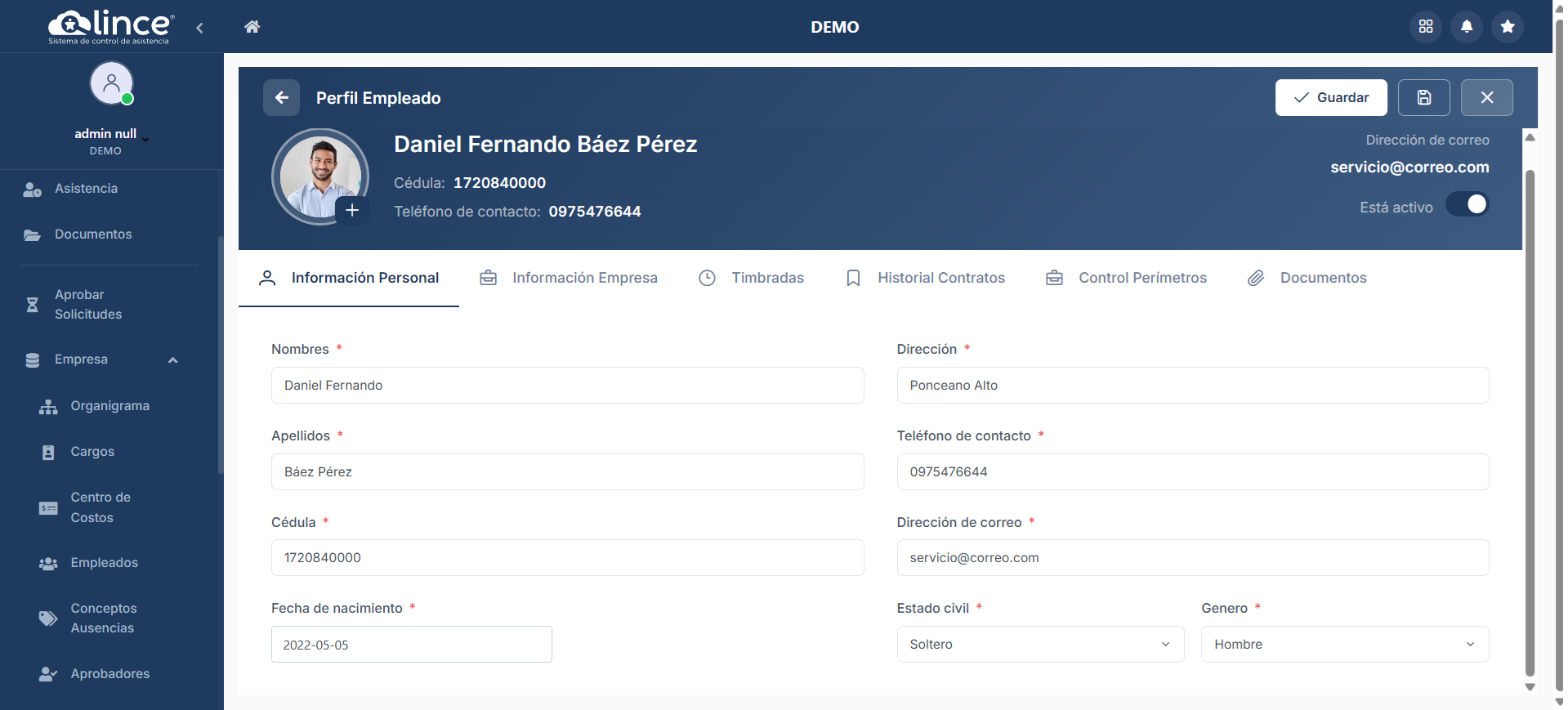 Información Personal